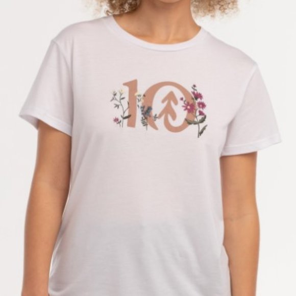 Tentree Tops Nwt Tentree Floral Logo Womens Tee Size Small Poshmark